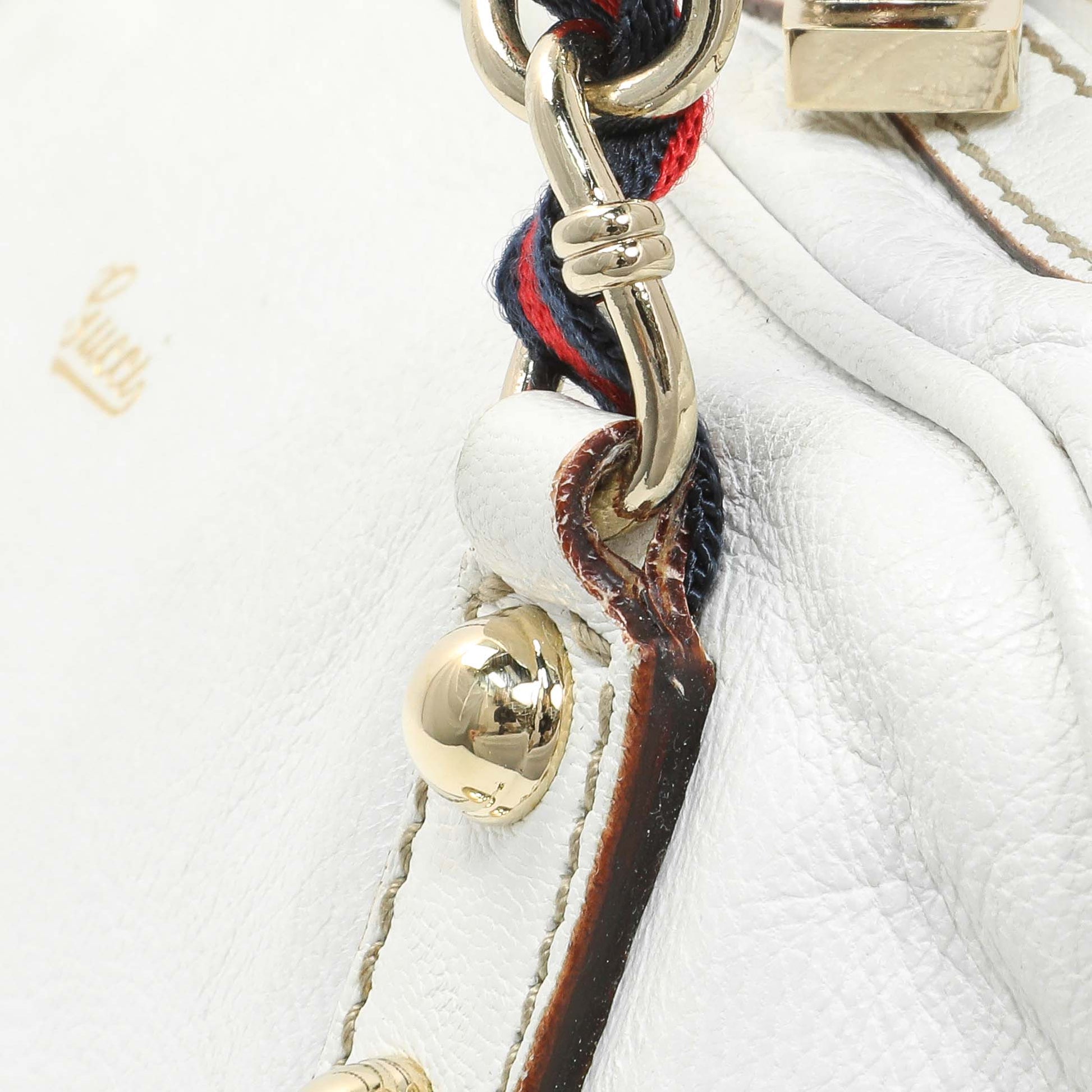 Exclusive Gucci White Calfskin Capri Small Bowler — Alternate View 12