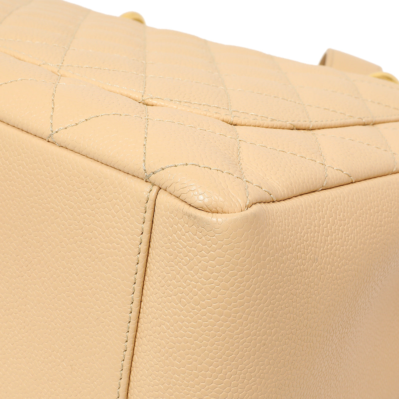 Exclusive Chanel Beige Quilted Caviar Grand Shopping Tote GST — Alternate View 7