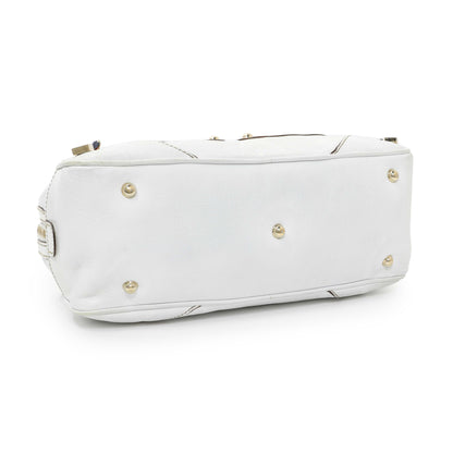 Exclusive Gucci White Calfskin Capri Small Bowler — Back View