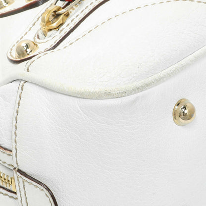 Exclusive Gucci White Calfskin Capri Small Bowler — Top View
