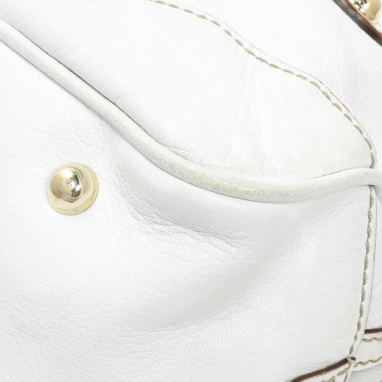 Exclusive Gucci White Calfskin Capri Small Bowler — Alternate View 7