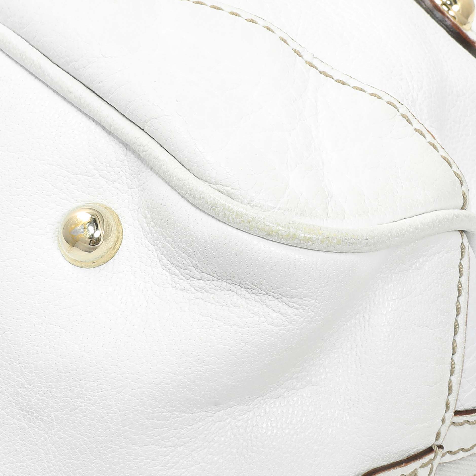 Exclusive Gucci White Calfskin Capri Small Bowler — Alternate View 7