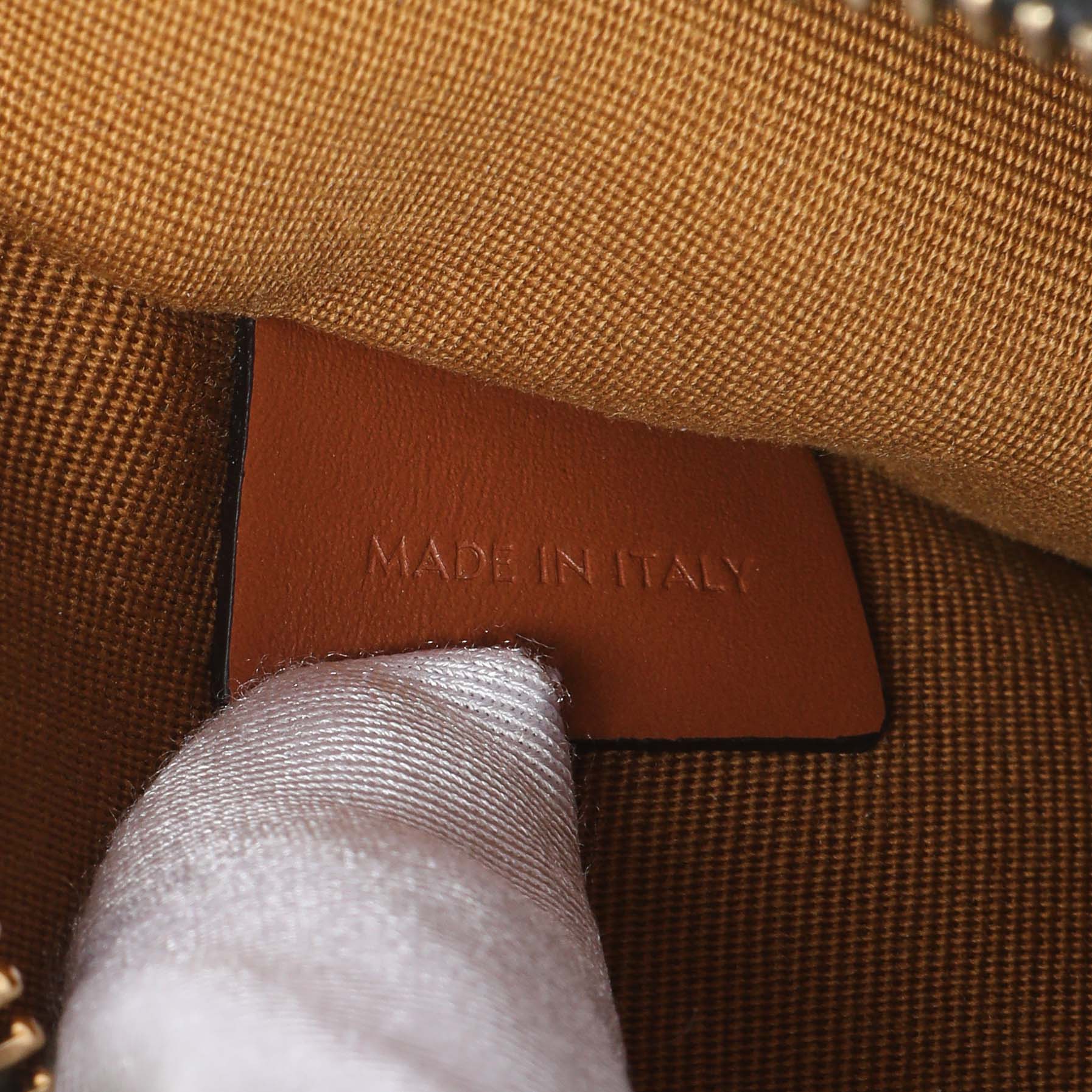Exclusive Celine Triomphe Canvas Calfskin Ava Shoulder Bag — Detail View