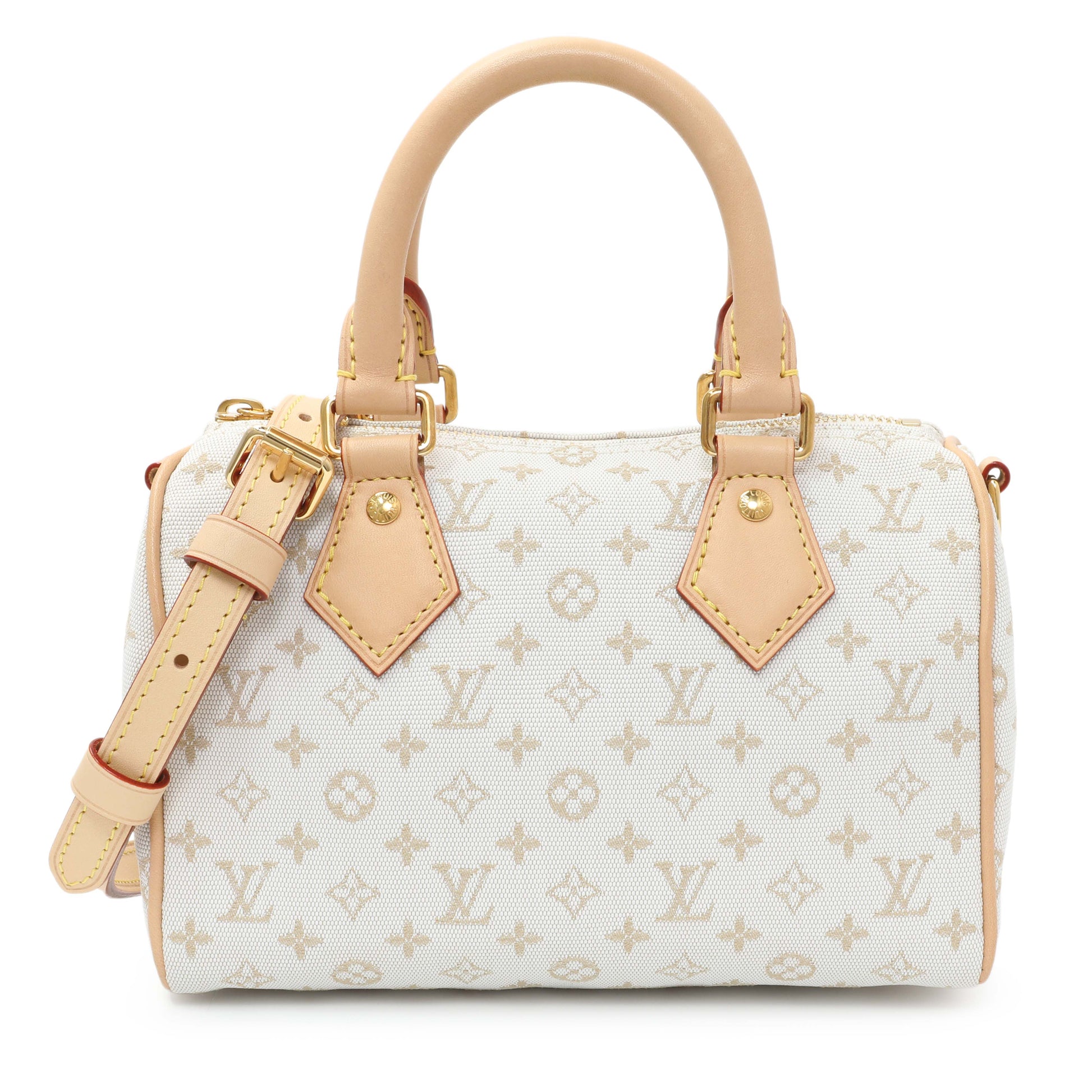 Exclusive Louis Vuitton Monogram Mini Motif Speedy Bandouliere 20 — Front View