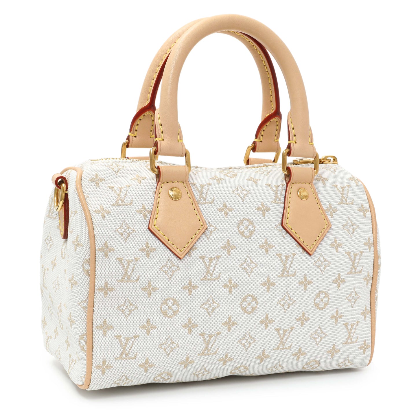 Exclusive Louis Vuitton Monogram Mini Motif Speedy Bandouliere 20 — Side View