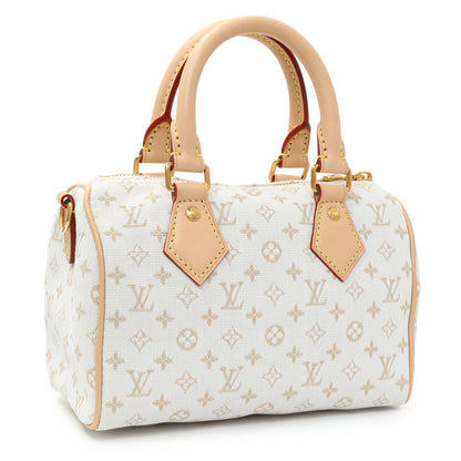 Exclusive Louis Vuitton Monogram Mini Motif Speedy Bandouliere 20 — Side View