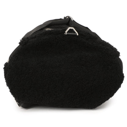Exclusive Givenchy Black Shearling Duffle Backpack — Top View