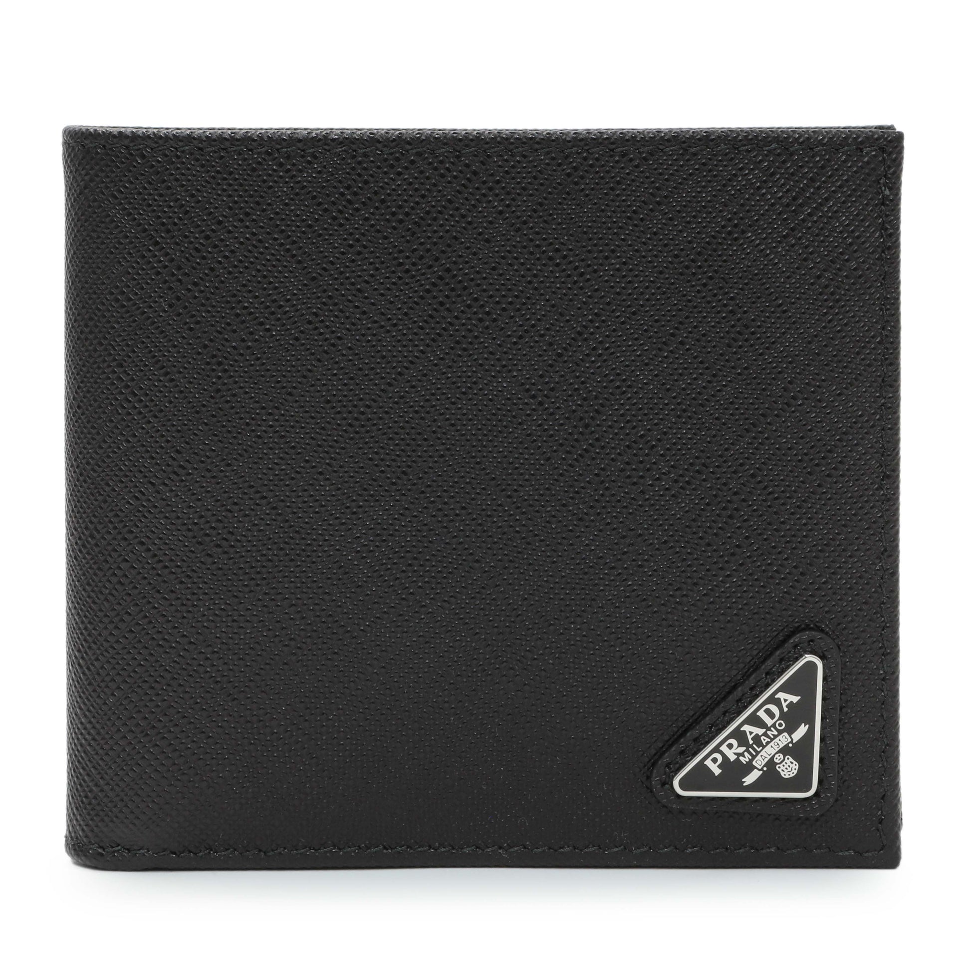 Exclusive Prada Saffiano Bifold Wallet — Front View