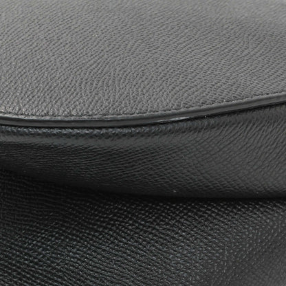 Exclusive Christian Dior Black Grained Calfskin Saddle Bag — Alternate View 7