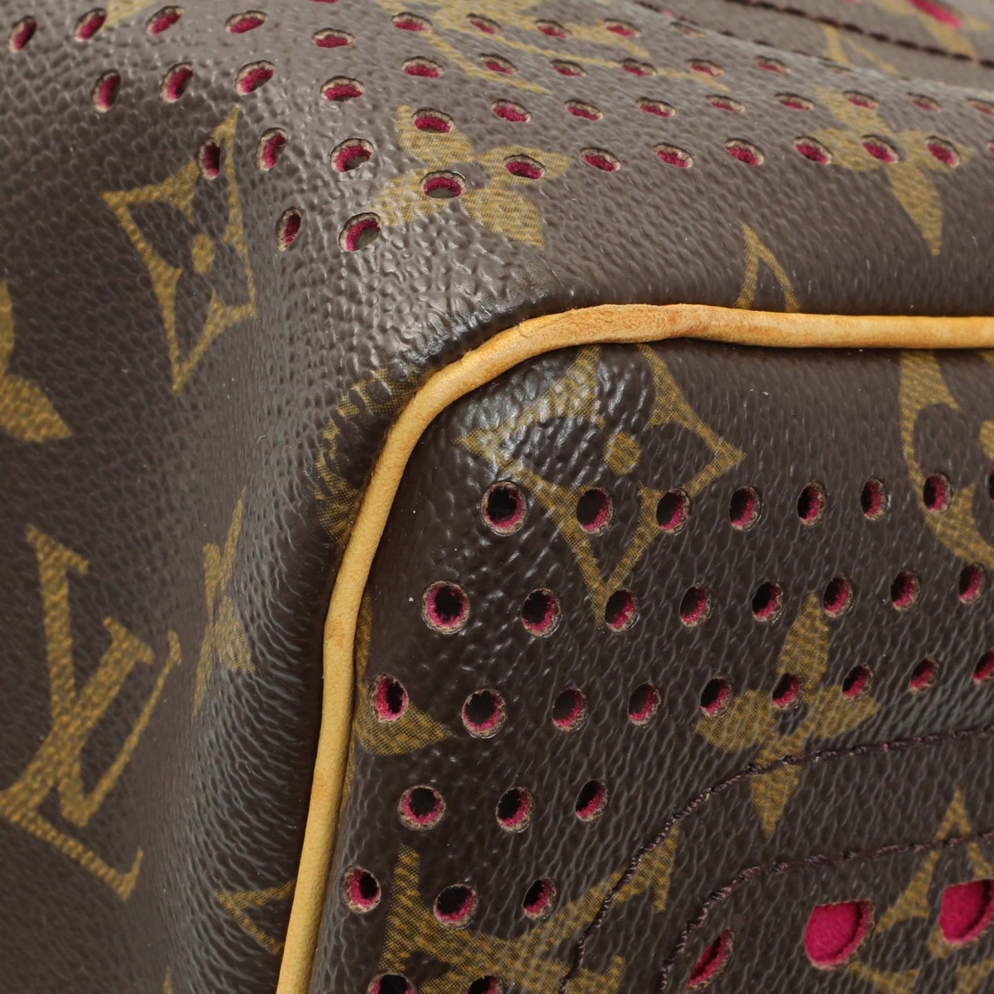 Exclusive Louis Vuitton Monogram Perforated Speedy 30 — Detail View