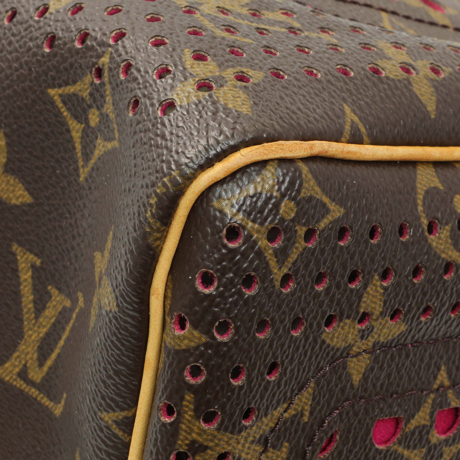 Exclusive Louis Vuitton Monogram Perforated Speedy 30 — Detail View