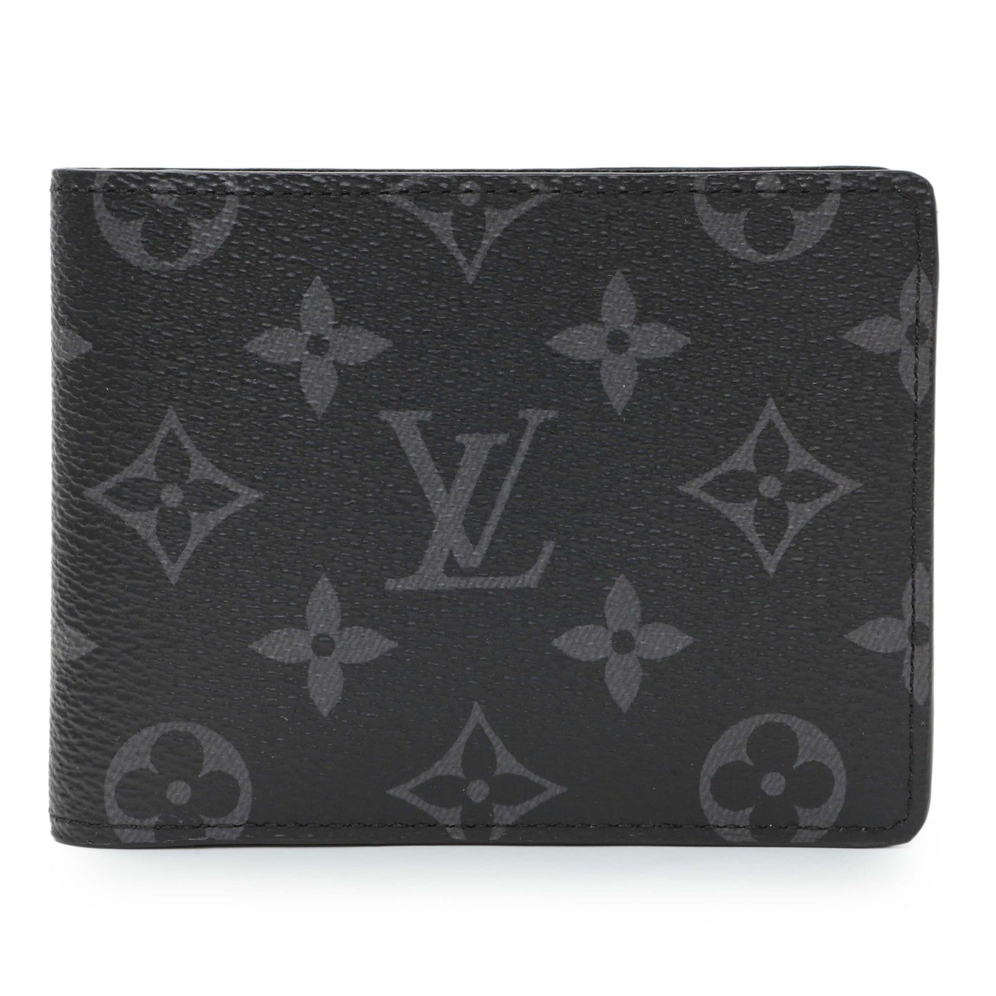 Exclusive Louis Vuitton Monogram Eclipse Multiple Wallet — Front View