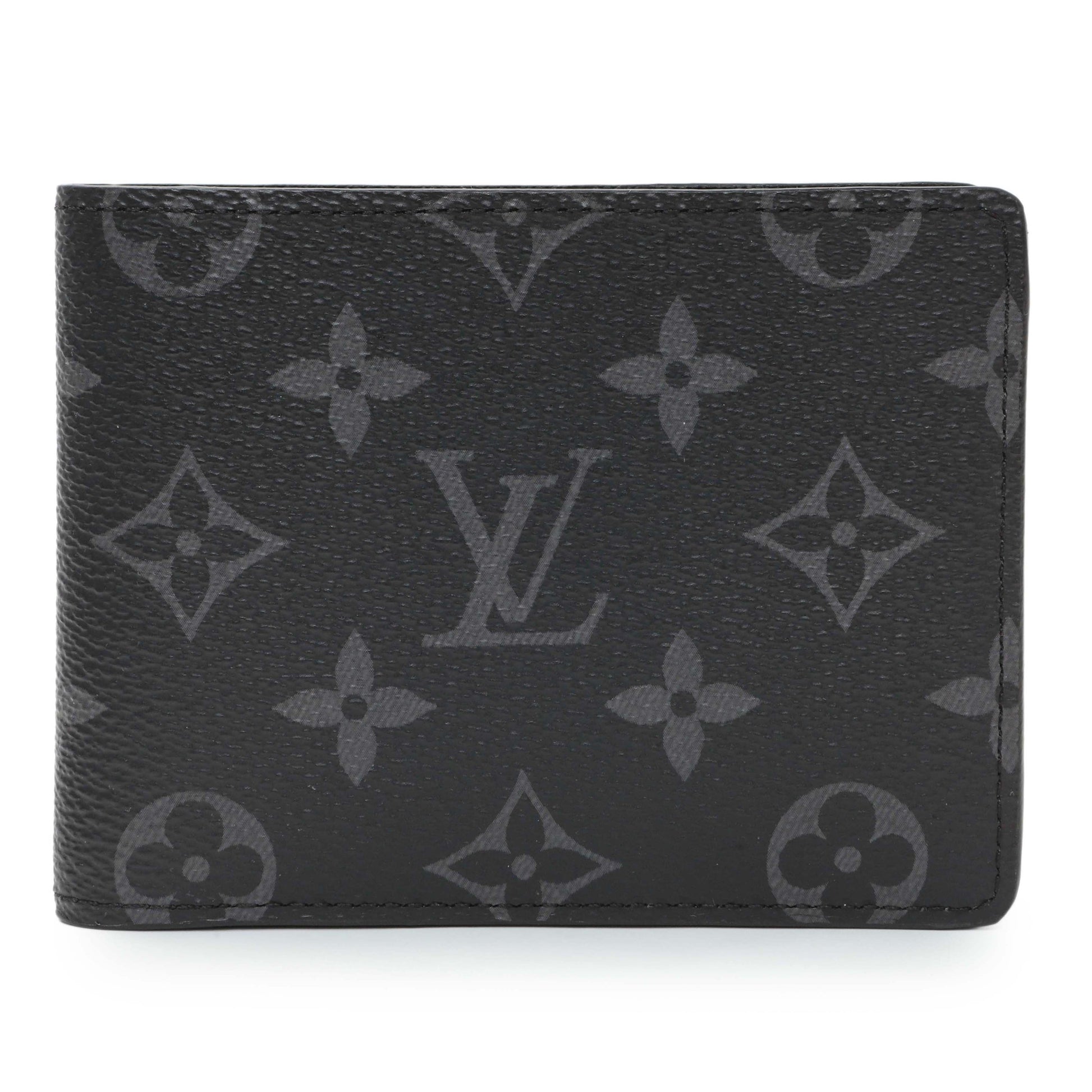 Exclusive Louis Vuitton Monogram Eclipse Multiple Wallet — Front View