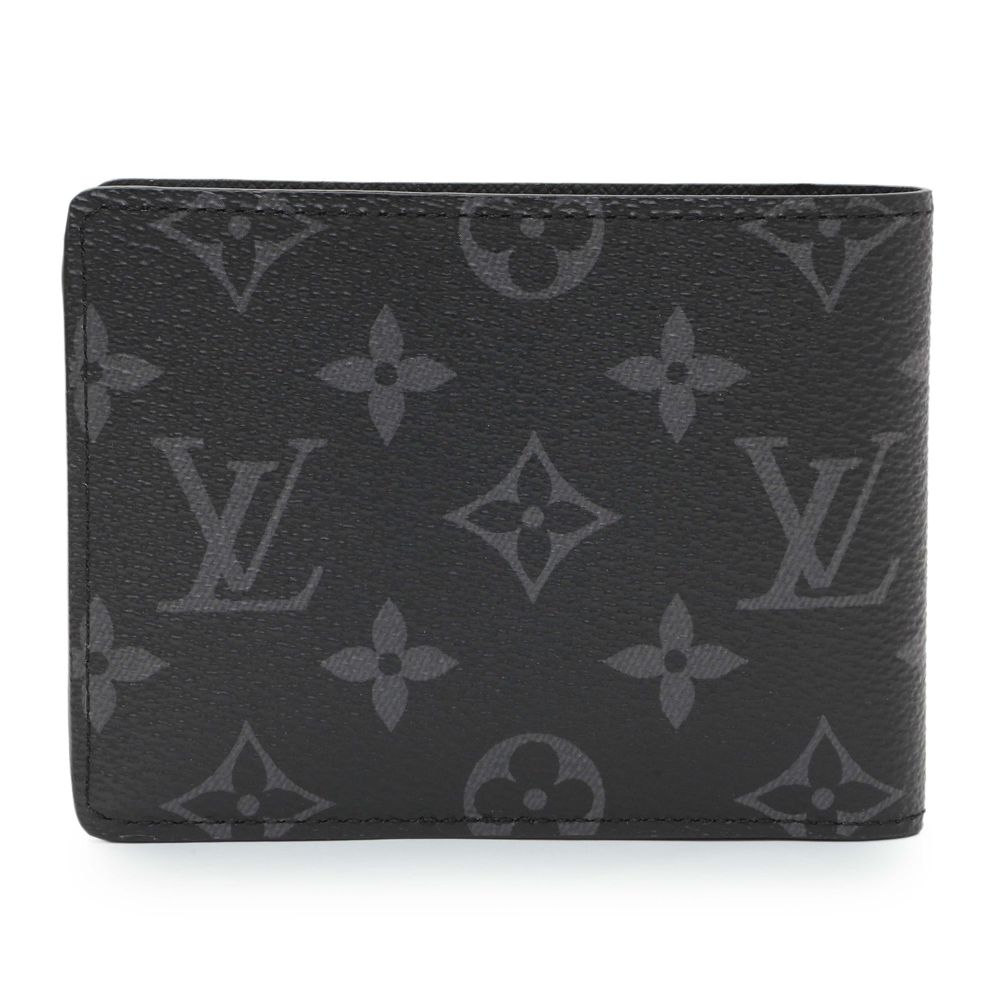 Exclusive Louis Vuitton Monogram Eclipse Multiple Wallet — Side View