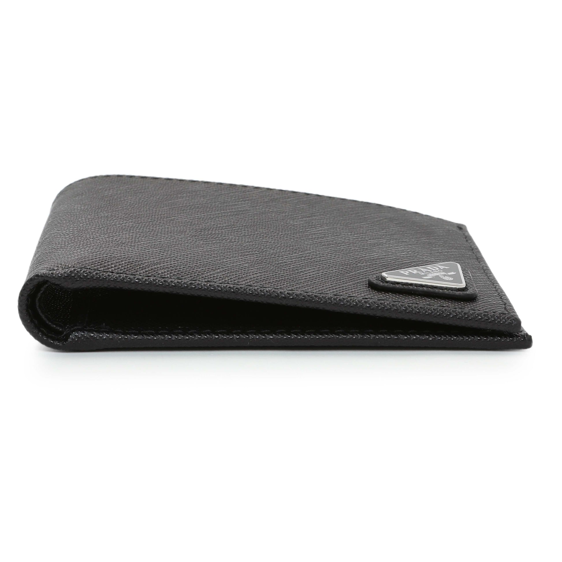 Exclusive Prada Saffiano Bifold Wallet — Back View