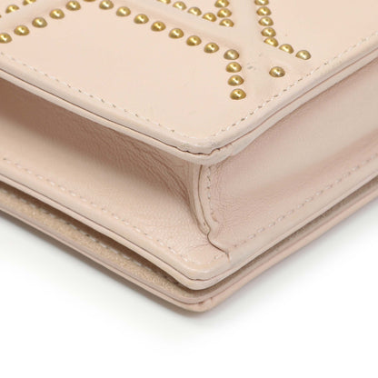 Exclusive Christian Dior Studded Calfskin Diorama Wallet On Chain — Lifestyle View