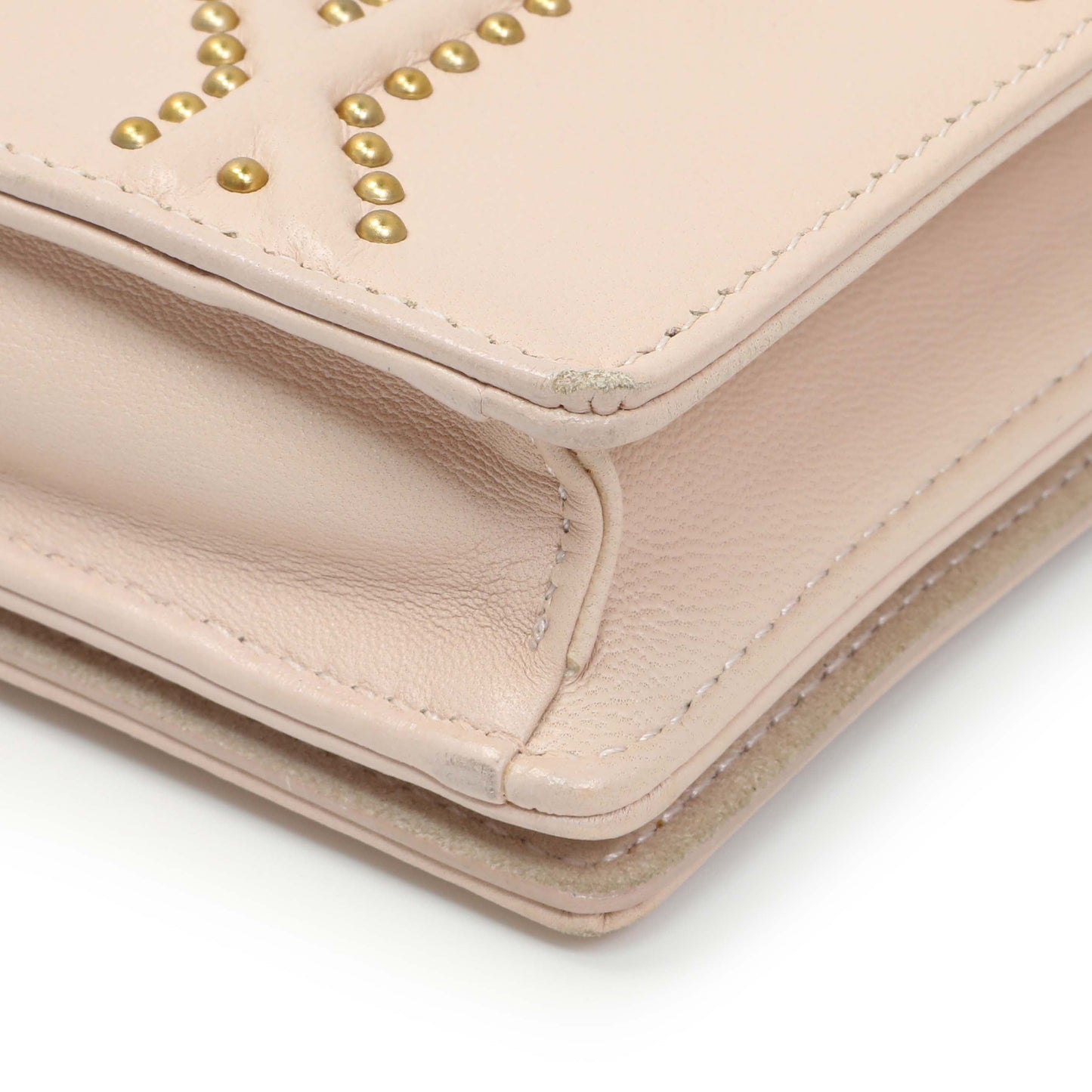 Exclusive Christian Dior Studded Calfskin Diorama Wallet On Chain — Alternate View 7