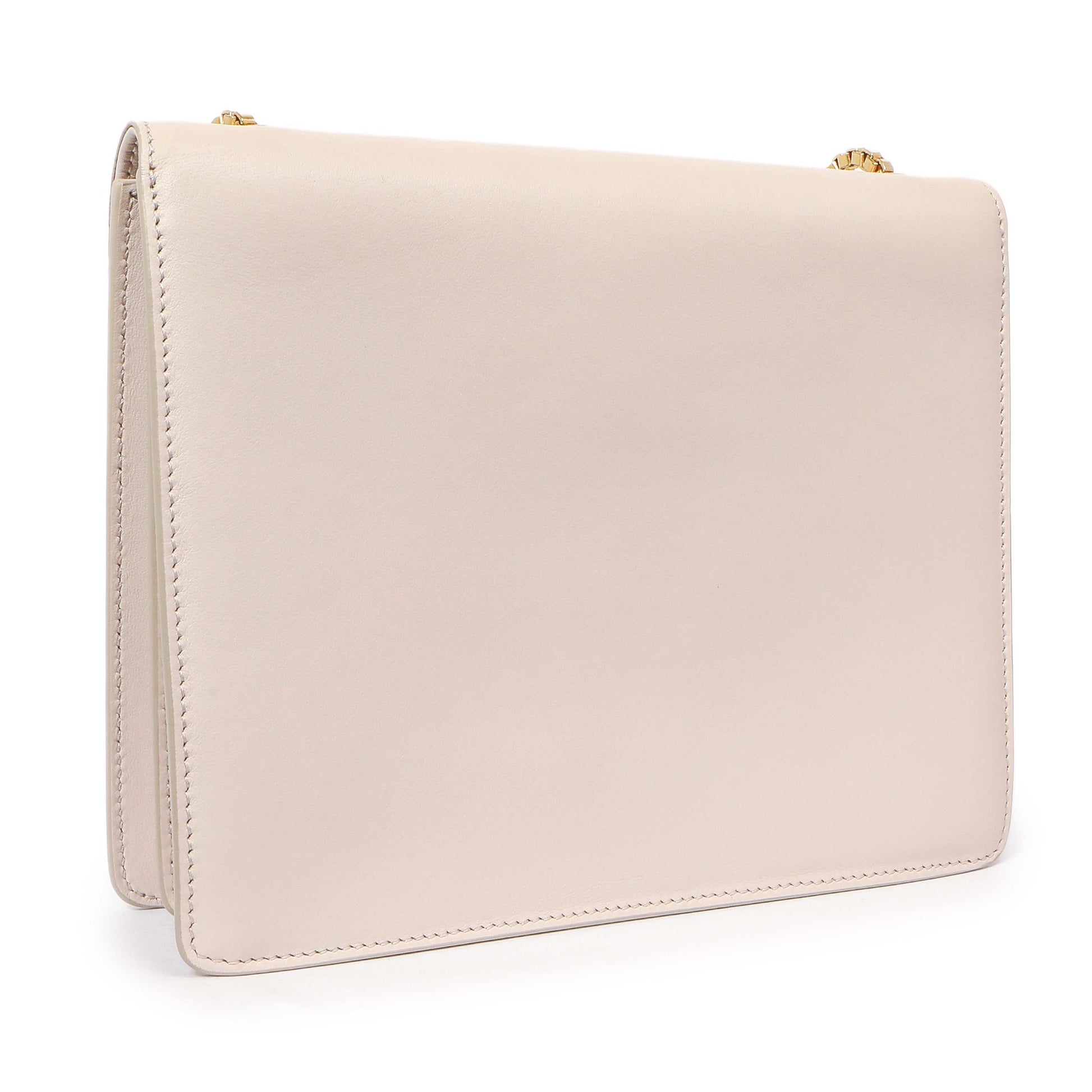 Exclusive Salvatore Ferragamo Nude Calfskin Thalia Crossbody Bag — Back View