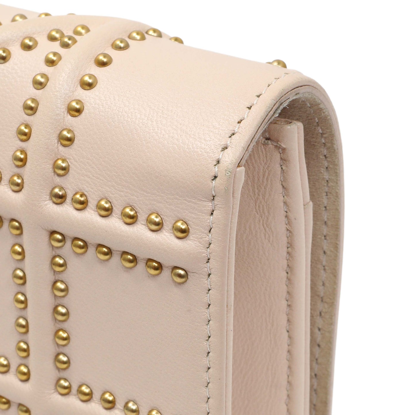 Exclusive Christian Dior Studded Calfskin Diorama Wallet On Chain — Alternate View 13