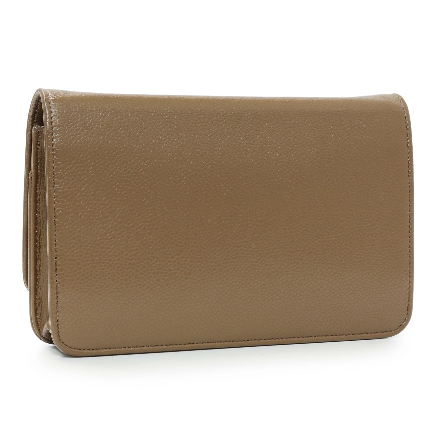Exclusive Chanel Brown Caviar Timeless CC Wallet on Chain WOC — Side View