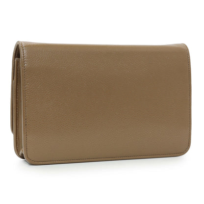 Exclusive Chanel Brown Caviar Timeless CC Wallet on Chain WOC — Side View