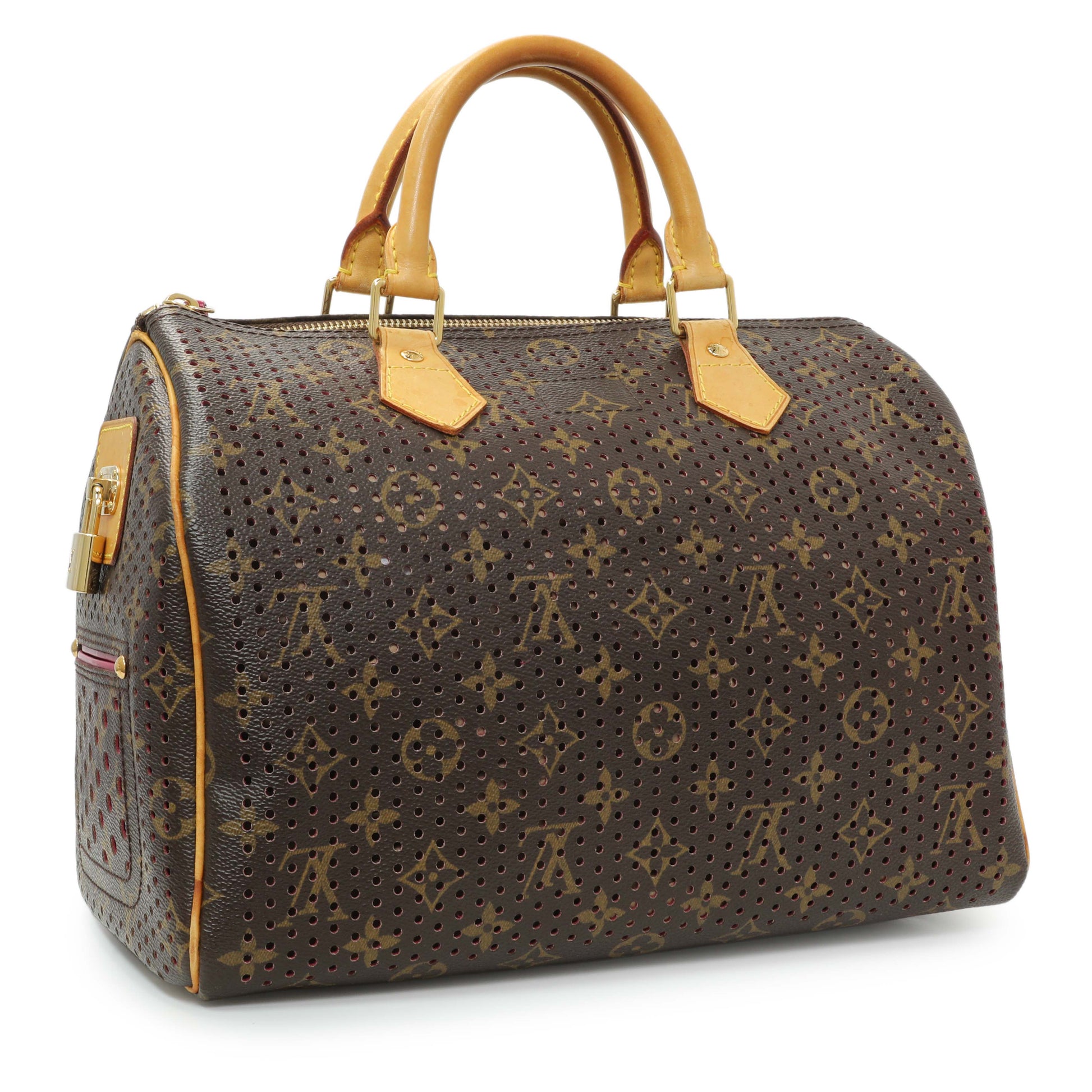 Exclusive Louis Vuitton Monogram Perforated Speedy 30 — Side View
