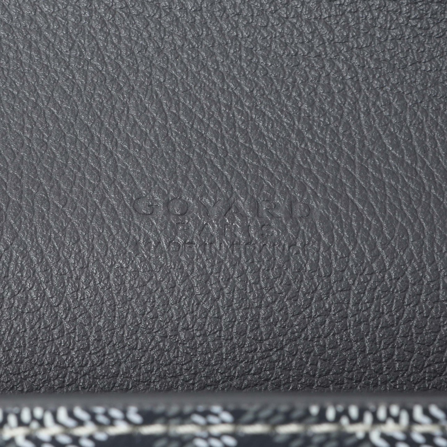 Exclusive Goyard Grey Goyardine Calfskin Chypre Wallet Pouch — Alternate View 9
