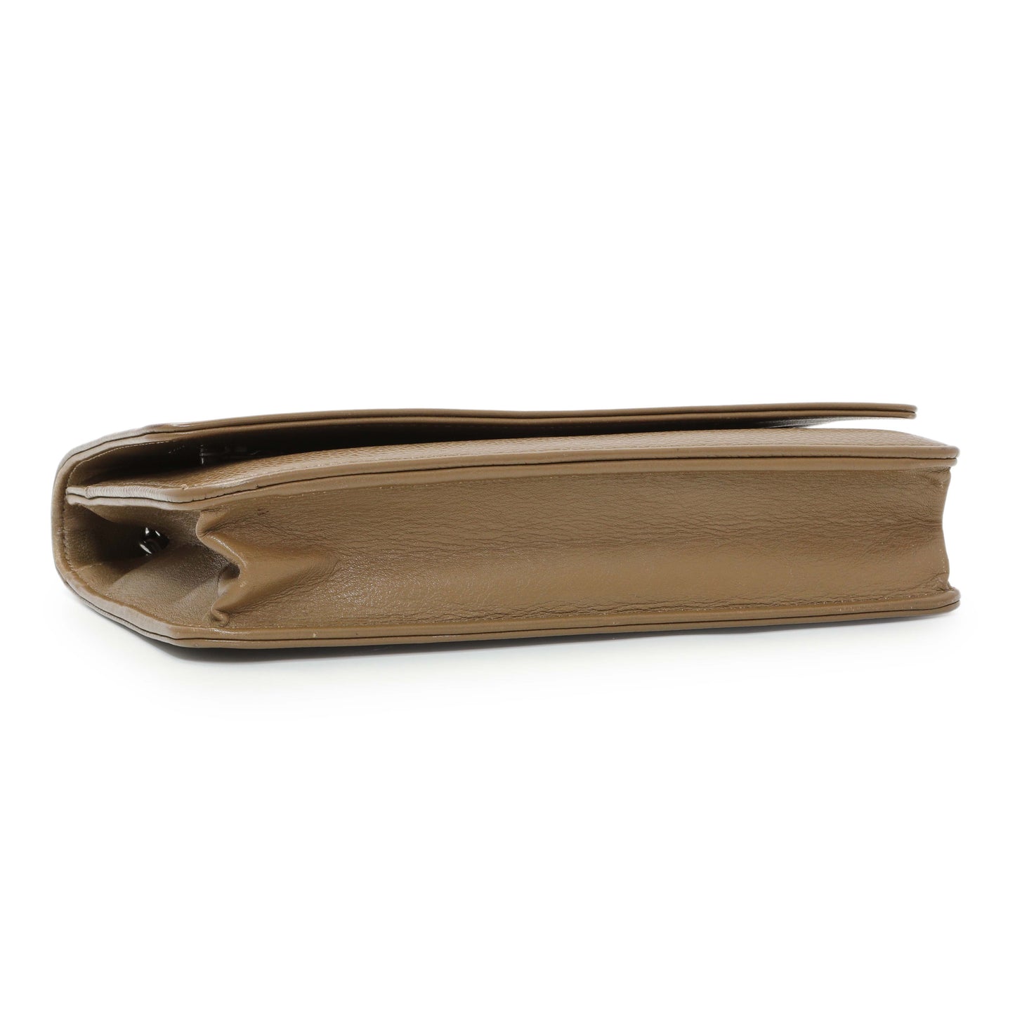Exclusive Chanel Brown Caviar Timeless CC Wallet on Chain WOC — Back View