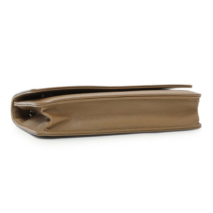 Exclusive Chanel Brown Caviar Timeless CC Wallet on Chain WOC — Back View