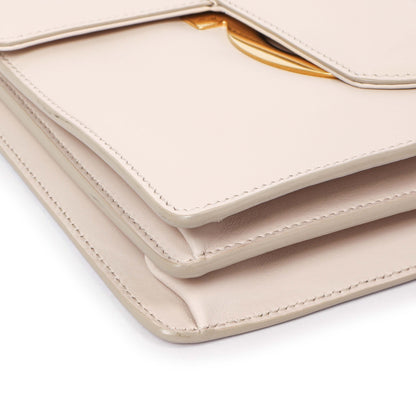 Exclusive Salvatore Ferragamo Nude Calfskin Thalia Crossbody Bag — Detail View