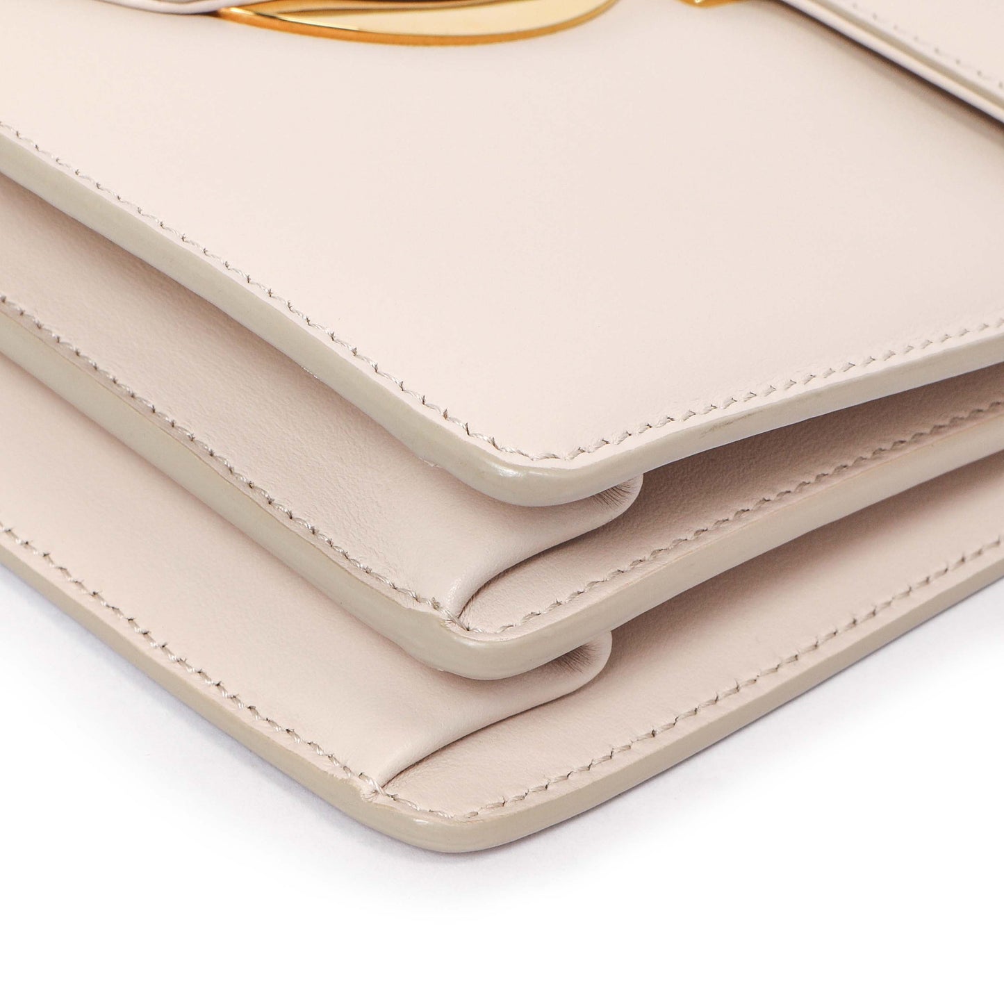 Exclusive Salvatore Ferragamo Nude Calfskin Thalia Crossbody Bag — Lifestyle View