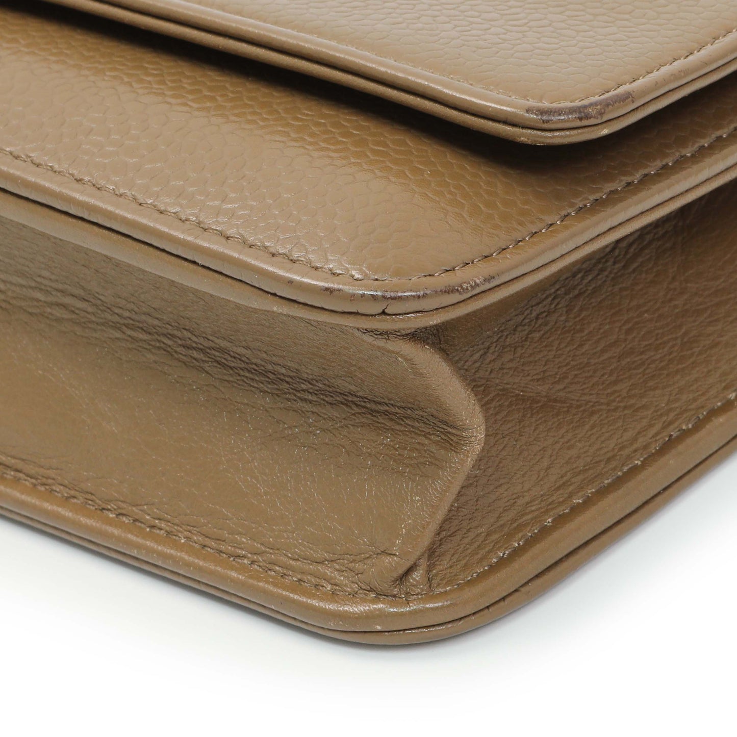 Exclusive Chanel Brown Caviar Timeless CC Wallet on Chain WOC — Lifestyle View