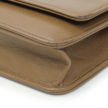 Exclusive Chanel Brown Caviar Timeless CC Wallet on Chain WOC — Lifestyle View