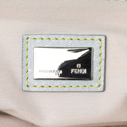 Exclusive Fendi Yellow Grey Zucchino Canvas Tote — Alternate View 9