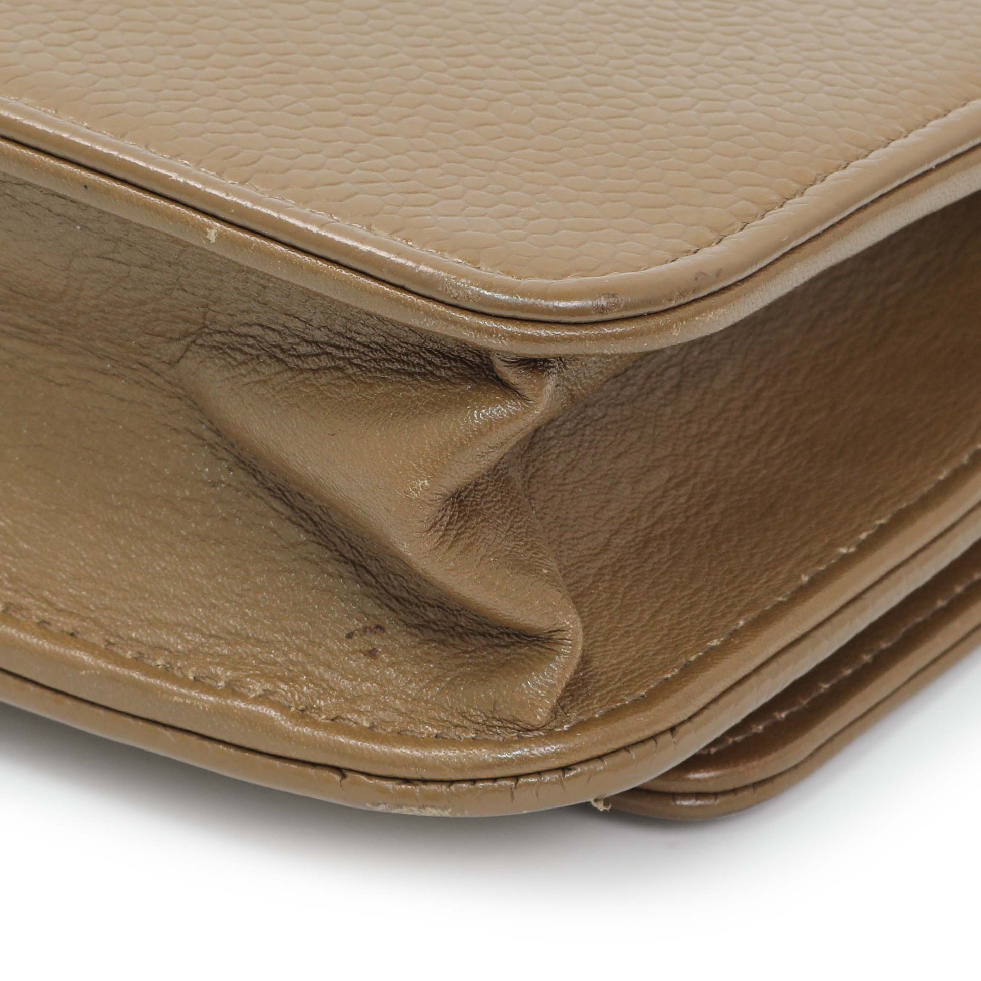Exclusive Chanel Brown Caviar Timeless CC Wallet on Chain WOC — Alternate View 8