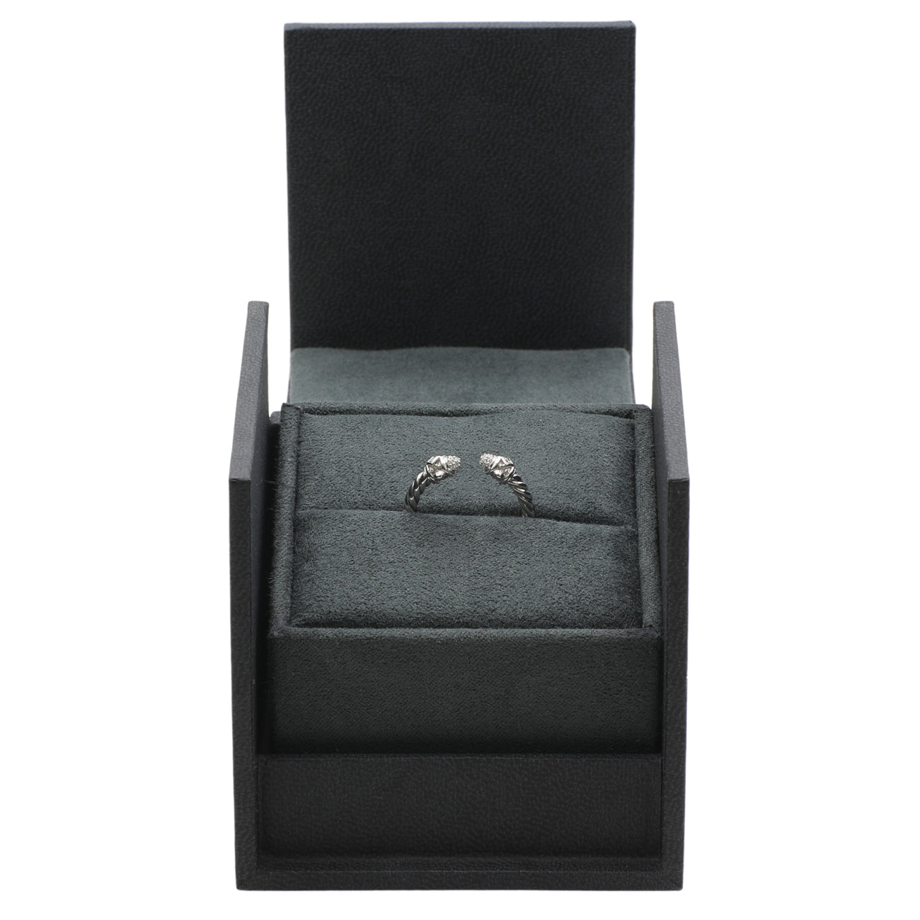 Exclusive David Yurman 18K White Gold 2.3mm Renaissance Ring — Top View