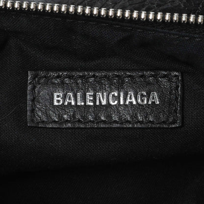 Exclusive Balenciaga Black Agneau Arena Le Cagole Shoulder Bag XS — Detail View