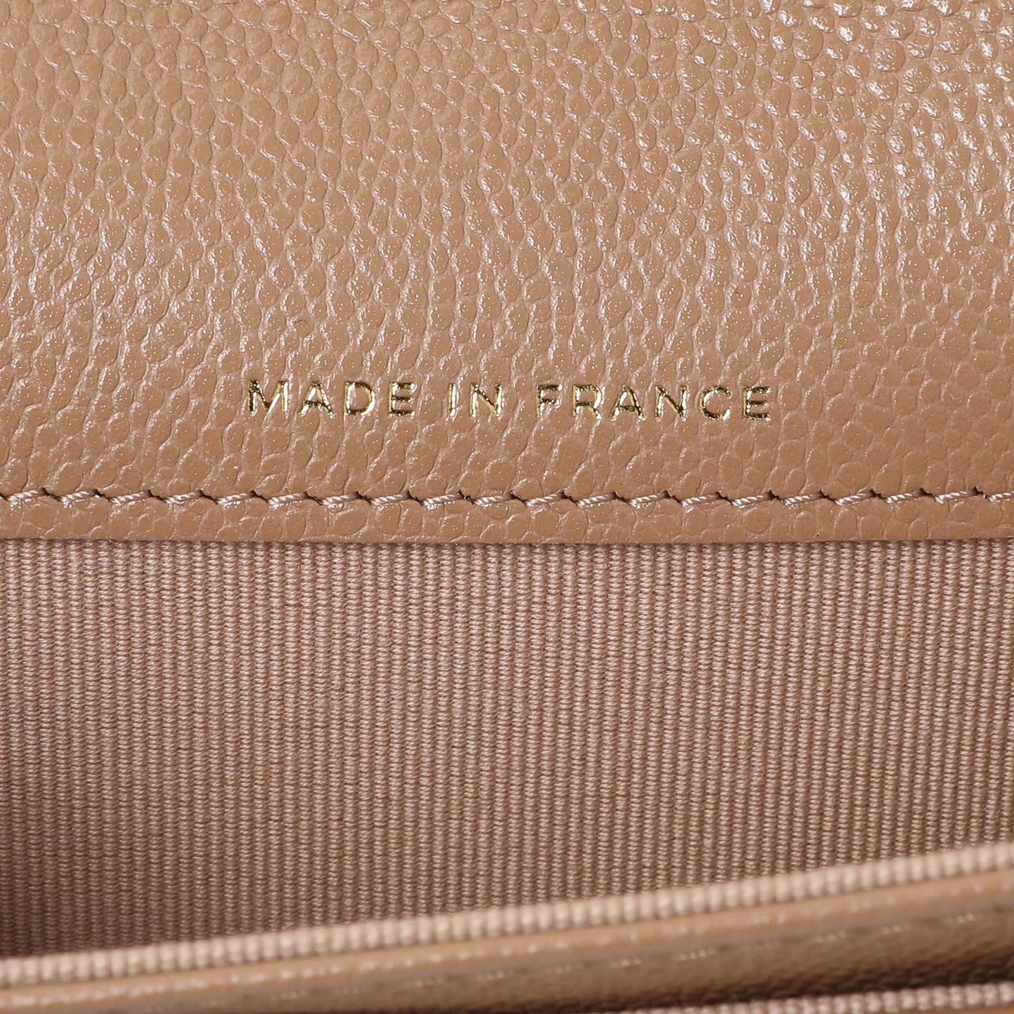 Exclusive Chanel Brown Caviar Quilted Flap Card Holder Wallet — Lifestyle View