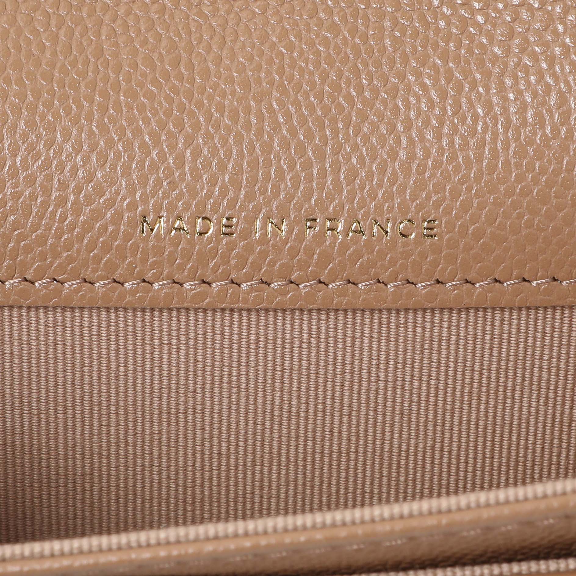 Exclusive Chanel Brown Caviar Quilted Flap Card Holder Wallet — Lifestyle View