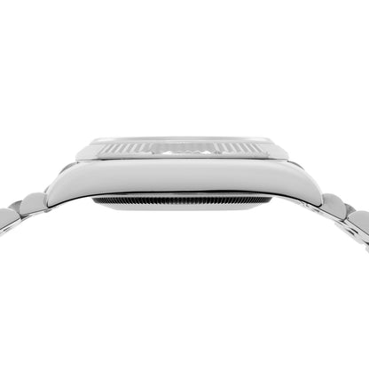 Exclusive Rolex Stainless Steel 18K White Gold Diamond Datejust 36 116234 — Back View