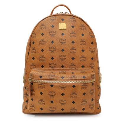 Exclusive MCM Stark Side Studs Medium Backpack — Front View