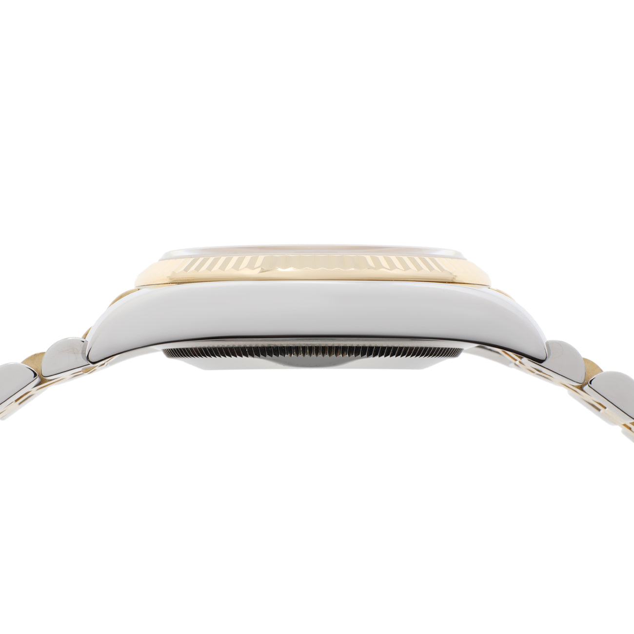 Exclusive Rolex 18K Yellow Gold Stainless Steel Diamond Datejust 36 116233 — Back View