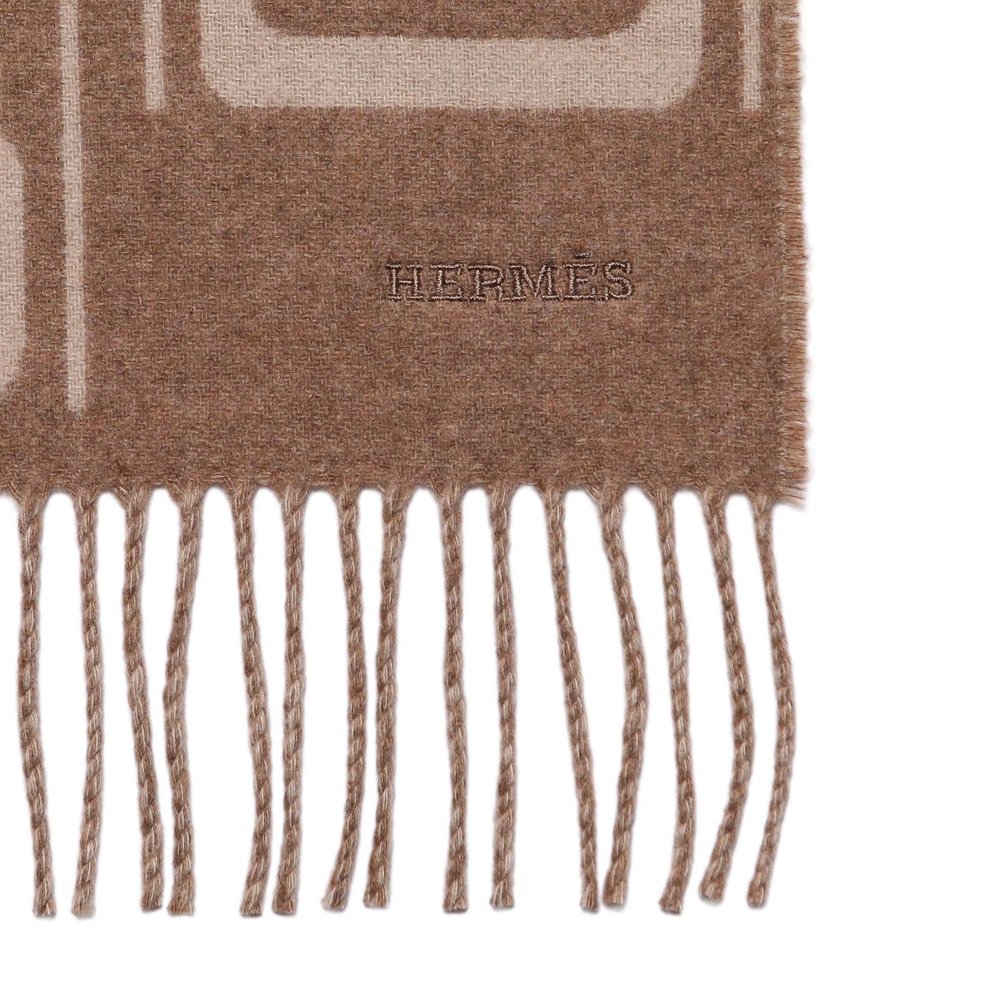 Exclusive Hermes Cashmere Clic, C'est Noue Scarf — Back View