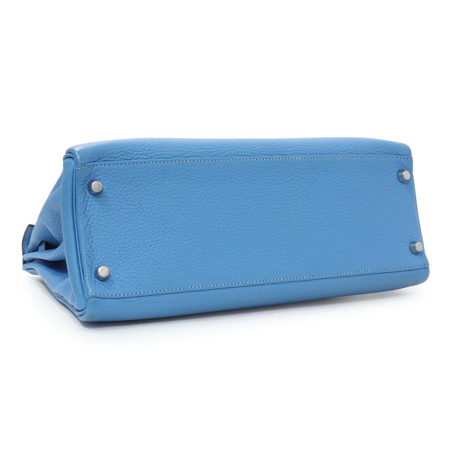 Exclusive Hermes Blue Paradise Taurillon Clemence Kelly Retourne 32 — Back View