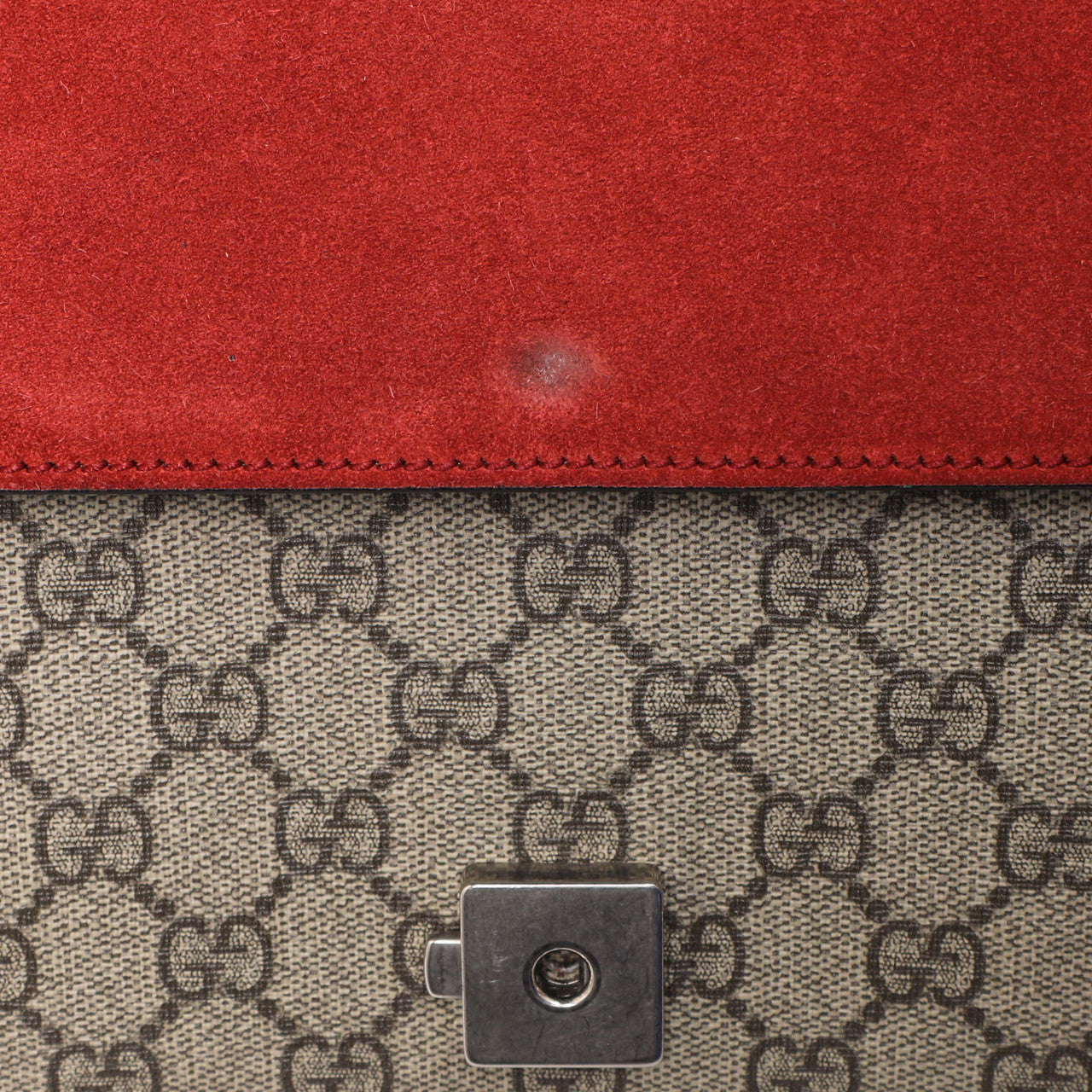 Exclusive Gucci Red GG Supreme Monogram Small Dionysus Shoulder  Bag — Alternate View 8