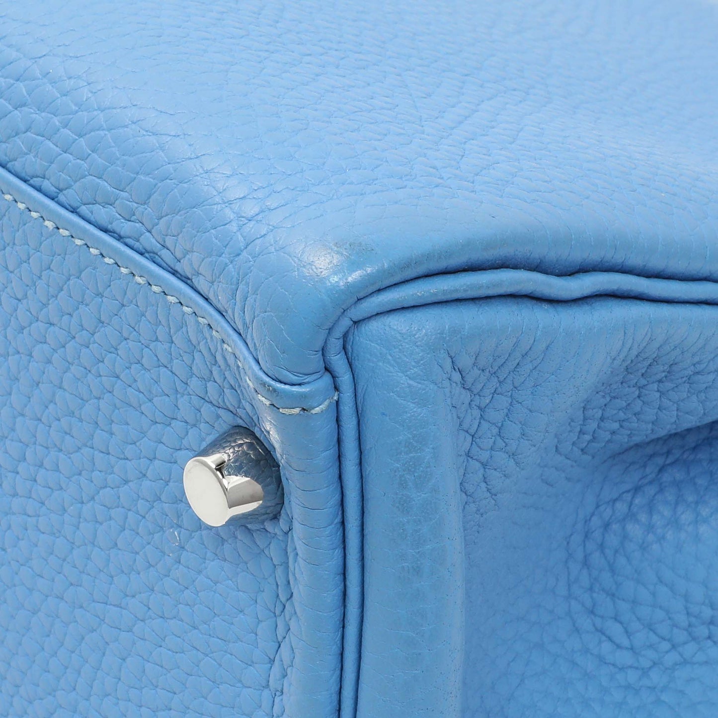 Exclusive Hermes Blue Paradise Taurillon Clemence Kelly Retourne 32 — Alternate View 7