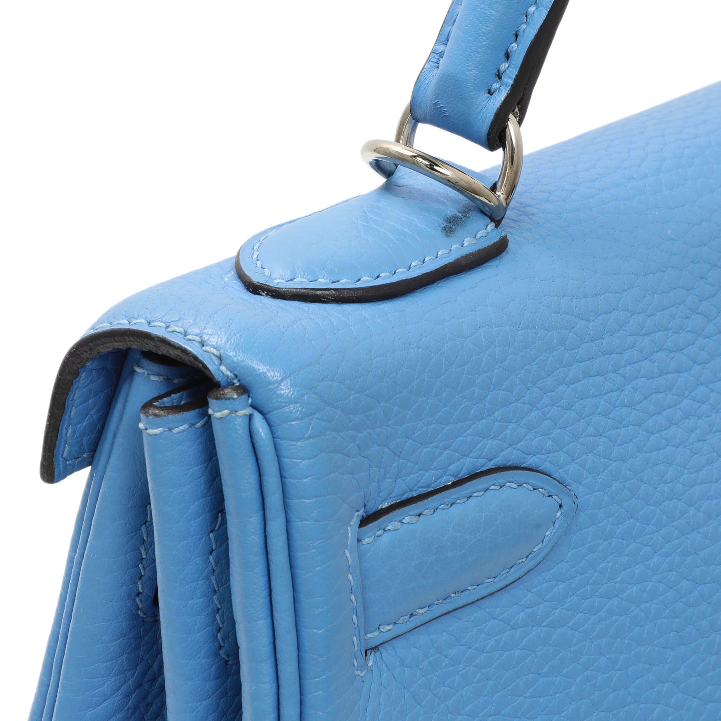 Exclusive Hermes Blue Paradise Taurillon Clemence Kelly Retourne 32 — Alternate View 11
