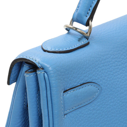 Exclusive Hermes Blue Paradise Taurillon Clemence Kelly Retourne 32 — Alternate View 11