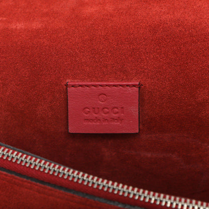 Exclusive Gucci Red GG Supreme Monogram Small Dionysus Shoulder  Bag — Lifestyle View