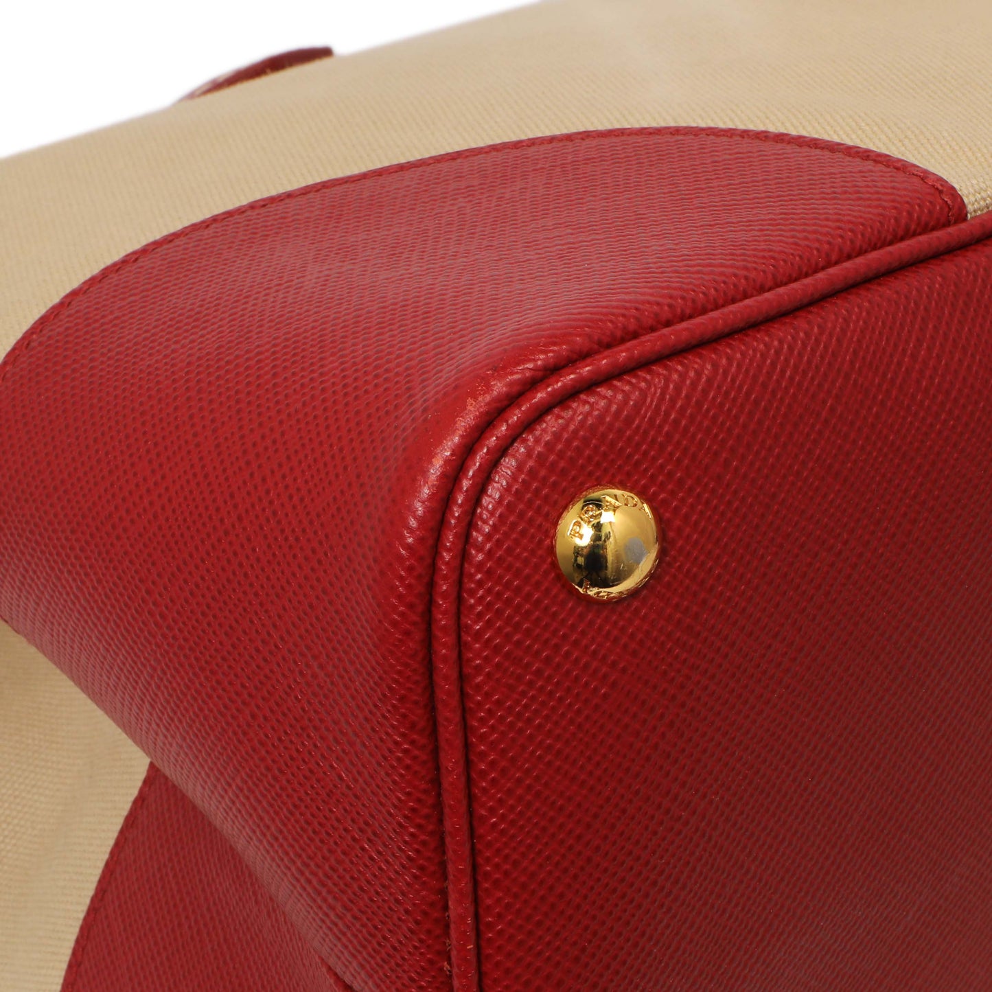 Exclusive Prada Canapa Saffiano Large Double Bag — Top View